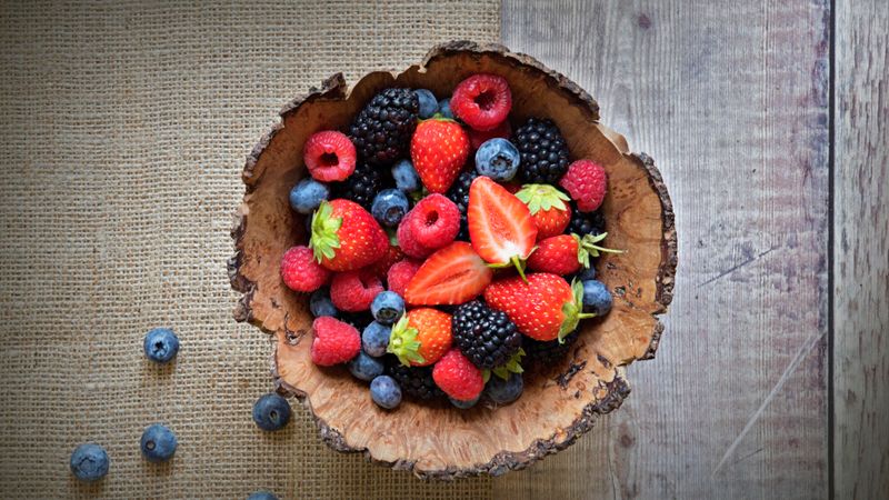 Illustration de fruits rouges