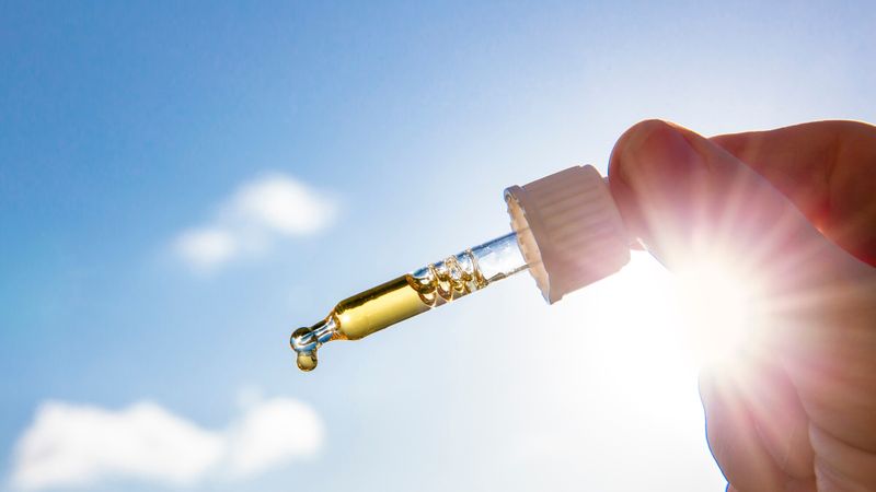 Illustration de gouttes de vitamine D