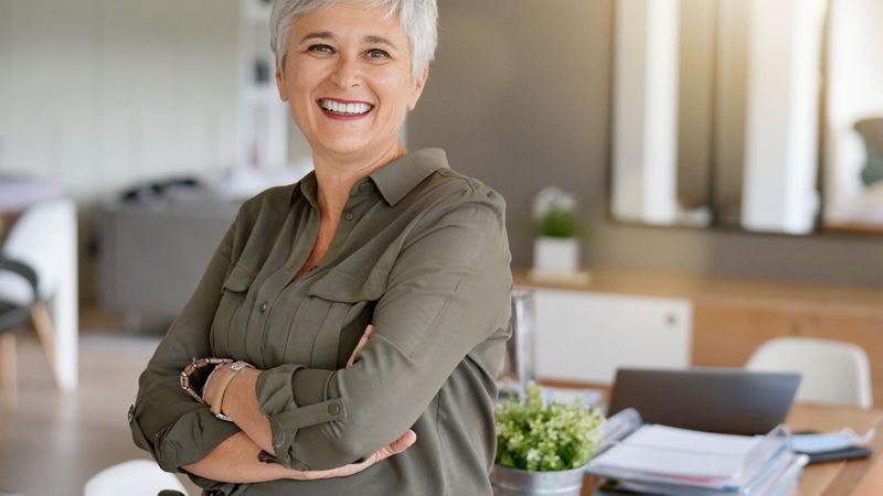 portrait femme retraitée