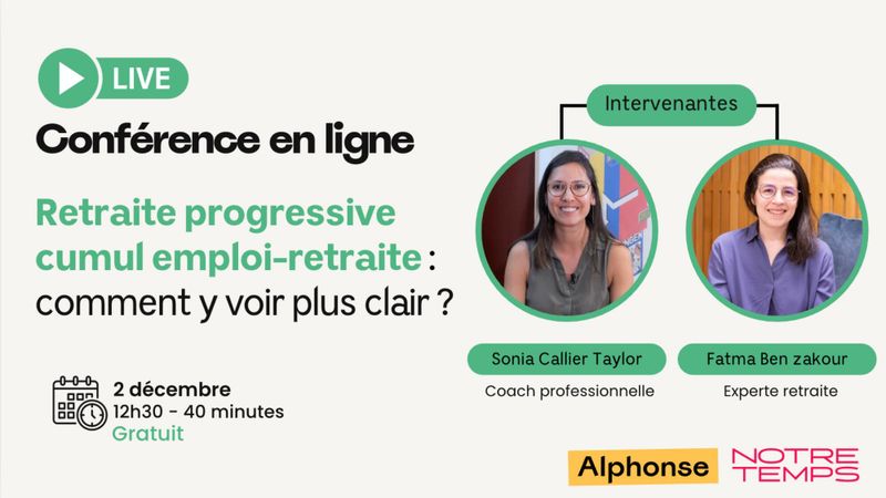 Une conférence gratuite sur les dispositifs de fin de carrière